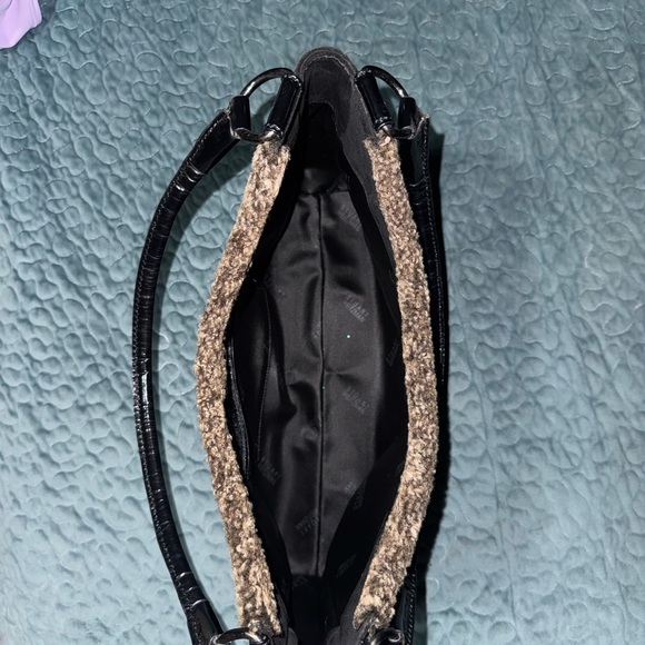 Stuart Weitzman Black and Tan Hobo Bag - Picture 6 of 12